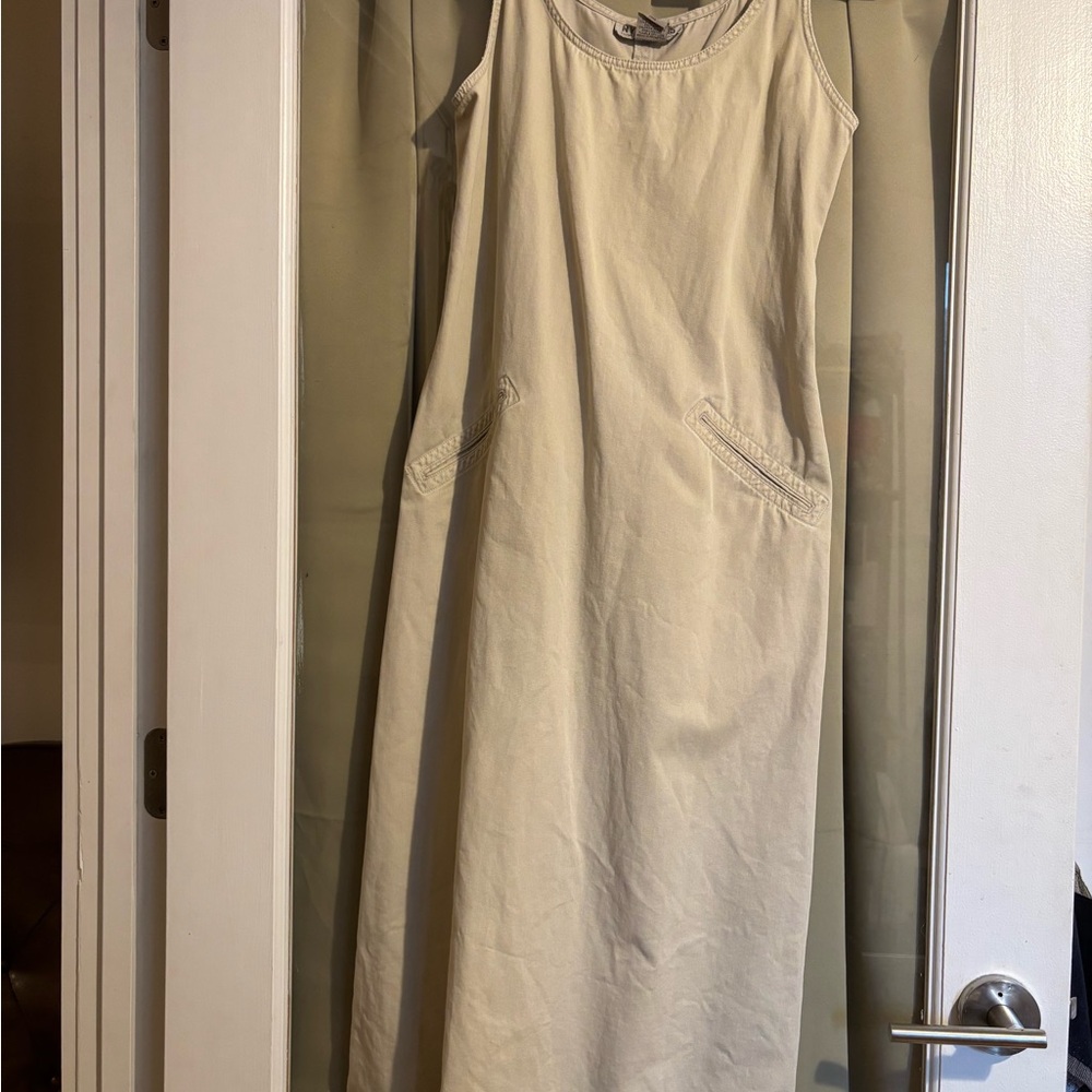 Khaki Sleeveless Dress